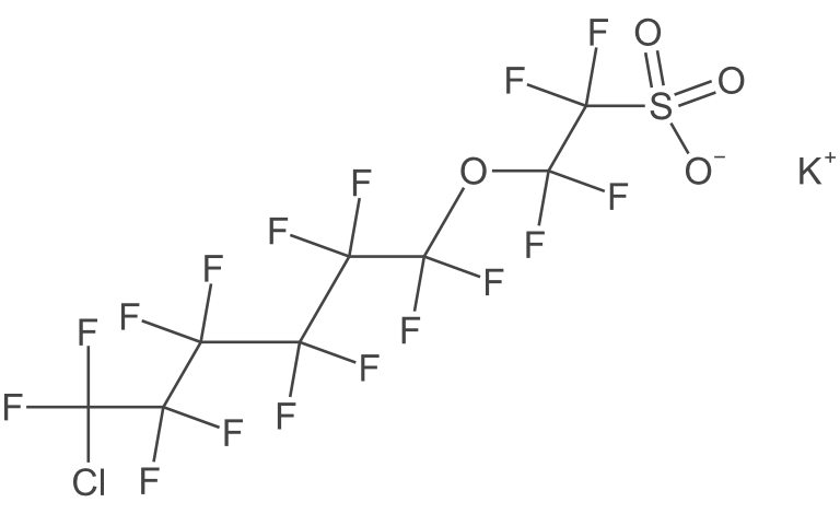 2-((6-氯-1,1,2,2,3,3,4,5,5,6,6-十氟己基)氧基)-1,1,2,2,2-四氟乙磺酸钾盐