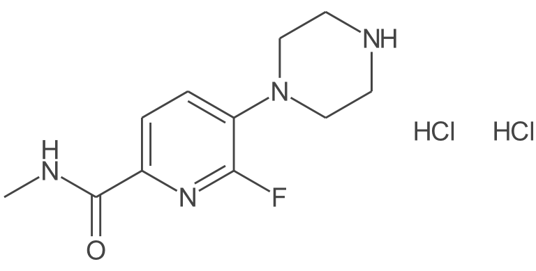 6-氟-N-甲基-5-(1-哌嗪基)-2-吡啶甲酰胺(二盐酸盐)