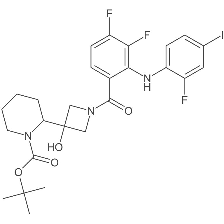 (R)-2-(1-(3,4-二氟-2-((2-氟-4-碘苯基)氨基)苯甲酰基)-3-羟基氮杂环丁烷-3-基)哌啶-1-甲酸叔丁酯