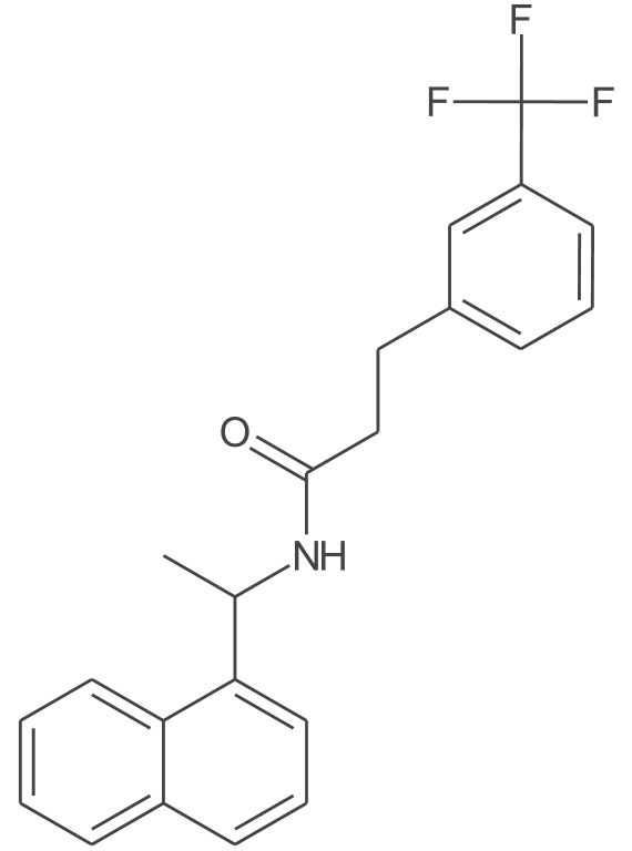 (S)-N-(1-(萘-1-基)乙基)-3-(3-(三氟甲基)苯基)丙酰胺