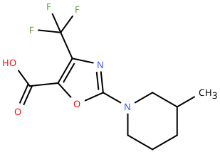 2-(3-甲基哌啶-1-基)-4-(三氟甲基)唑-5-羧酸