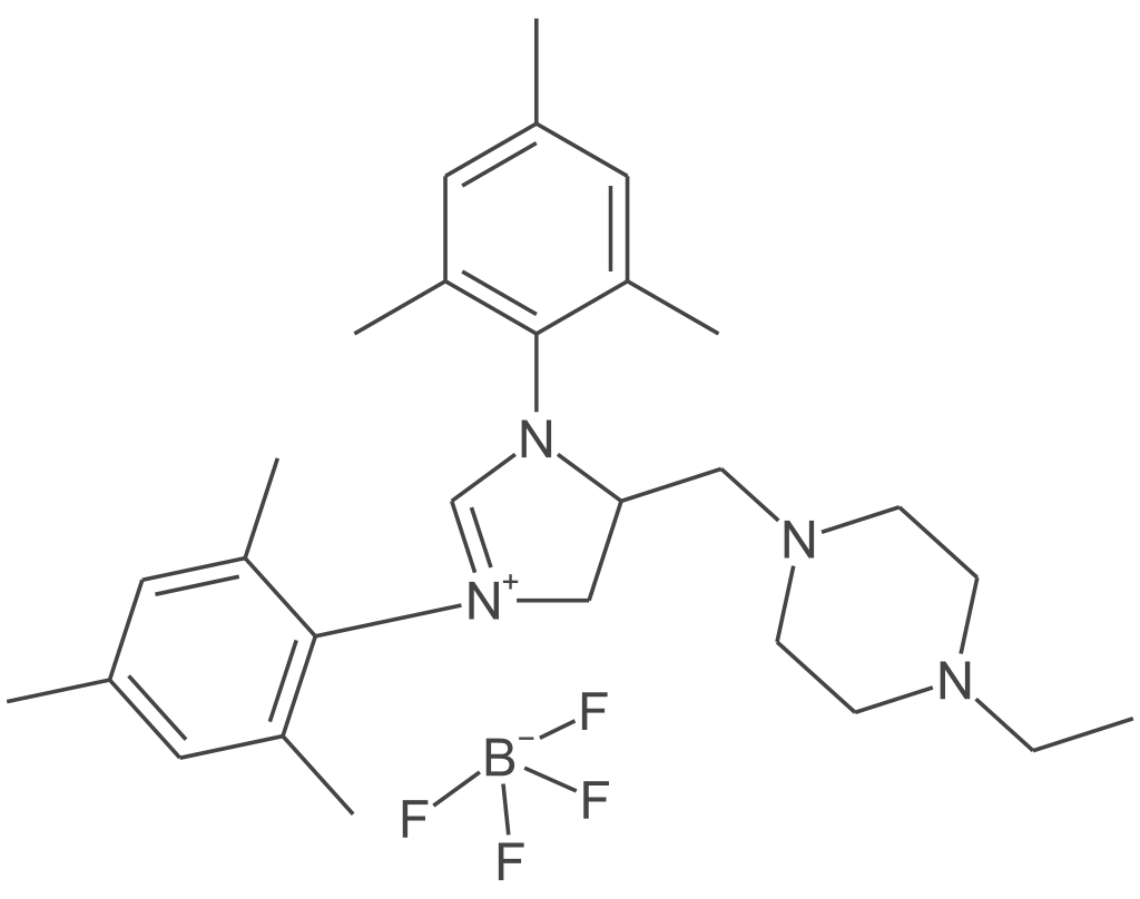 4-((4-乙基哌嗪-1-基)甲基)-1,3-二甲基-4,5-二氢-1H-咪唑-3-四氟硼酸铵