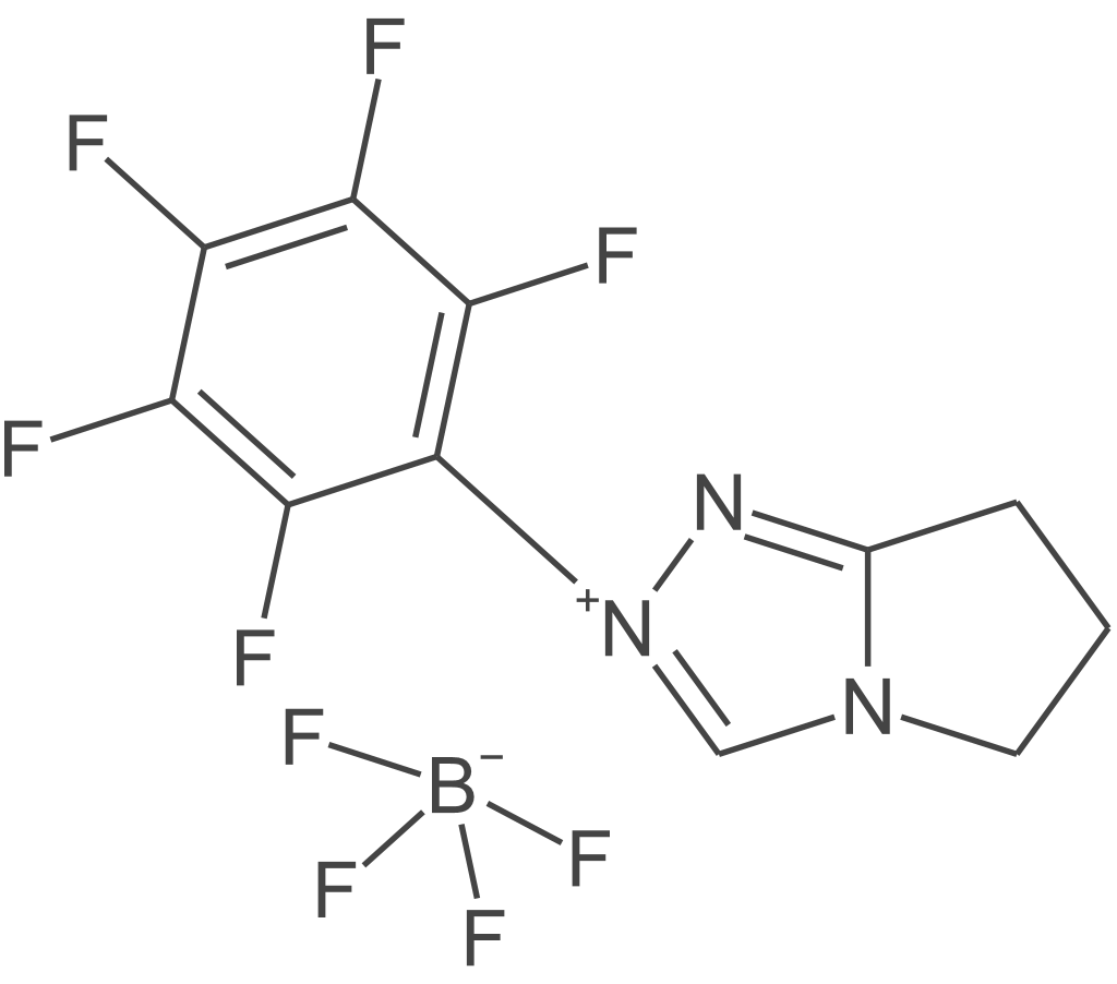 6,7-二氢-2-五氟苯基-5H-吡咯并[2,1-c]-1,2,4-三唑鎓四氟硼酸盐