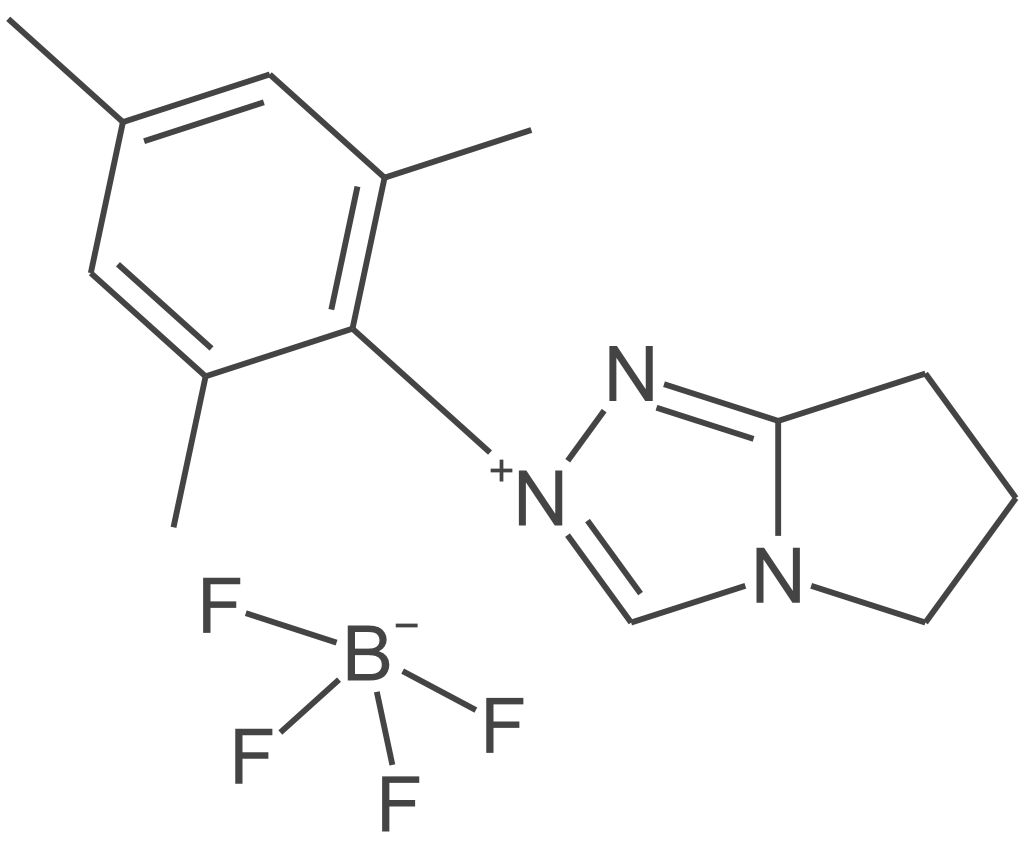 6,7-二氢-2-(2,4,6-三甲基苯基)-5H吡咯[2,1-c]-1,2,4-三唑鎓四氟硼酸盐