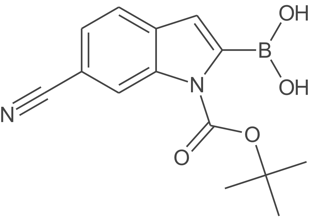 (1-(叔丁氧基羰基)-6-氰基-1H-吲哚-2-基)硼酸
