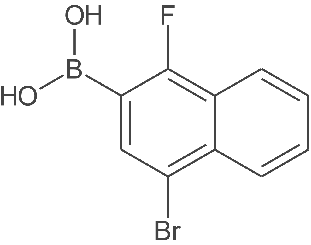 (4-溴-1-氟萘-2-基)硼酸