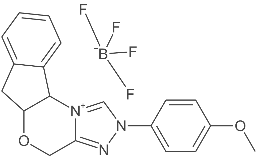 (5aR,10bS)-5a,10b-二氢-2-(4-甲氧基苯基)-4H,6H-茚并[2,1-b][1,2,4]三唑并[4,3-d][1,4]噁嗪四氟硼酸盐