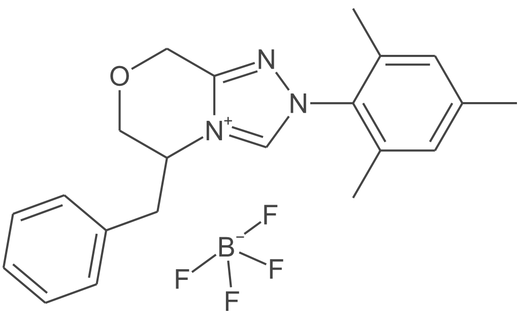 (5S)-5,6-二氢-5-(苯甲基)-2-(2,4,6-三甲基苯基)-8H-1,2,4-三唑并[3,4-c][1,4]噁嗪四氟硼酸盐