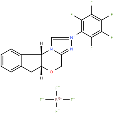 (5aR,10bS0-2-(全氟苯基)-4,5a,6,10b-四氢-2H-茚并[2,1-b][1,2,4]三唑并[4,3-d][1,4]噁嗪-11-鎓四氟硼酸盐
