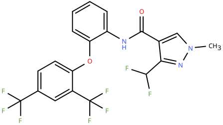 N-(2-(2,4-双(三氟甲基)苯氧基)苯基)-3-(二氟甲基)-1-甲基-1H-吡唑-4-甲酰胺