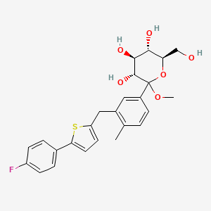 1-C-[3-[[5-(4-氟苯基)-2-噻吩基]甲基]-4-甲基苯基]-D-吡喃葡萄糖苷甲酯