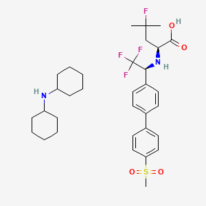 二环己胺(S)-4-氟-4-甲基-2-(((S)-2,2,2-三氟-1-(4'-(甲基磺酰基)-[1,1'-联苯]-4-基)乙基)氨基)戊酸酯