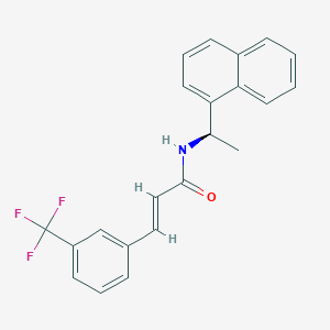 (E)-N-((R)-1-萘-1-基-乙基)-3-(3-三氟甲基-苯基)-丙烯酰胺