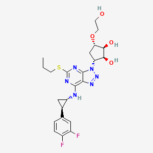 (1S,2S,3R,5S)-3-(7-(((1S,2R)-2-(3,4-二氟苯基)环丙基)氨基)-5-(丙硫基)-3H-[1,2,3]三唑并[4,5-d]嘧啶-3-基)-5-(2-羟基乙氧基)环戊烷-1,2-二醇