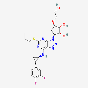 (1R,2R,3S,5R)-3-(7-(((1R,2S)-2-(3,4-二氟苯基)环丙基)氨基)-5-(丙硫基)-3H-[1,2,3]三唑并[4,5-d]嘧啶-3-基)-5-(2-羟基乙氧基)环戊烷-1,2-二醇
