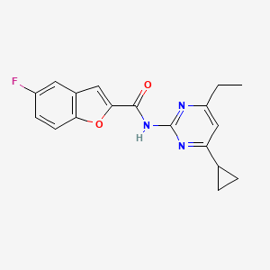 N-(4-环丙基-6-乙基嘧啶-2-基)-5-氟苯并呋喃-2-甲酰胺