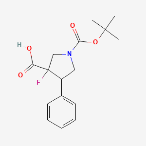 1-(叔丁氧羰基)-3-氟-4-苯基吡咯烷-3-羧酸
