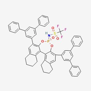 N-((11bR)-2,6-二([1,1':3',1''-三联苯]-5'-基)-4-氧化-8,9,10,11,12,13,14,15-八氢二萘并[2,1-d:1',2'-f][1,3,2]二氧杂磷酰基-4-基)-1,1,1-三氟甲磺酰胺