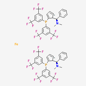 (1R,1'R)-1,1'-双[双[3,5-双(三氟甲基)苯基]膦基]-2,2'-二[(R)-(二甲基氨基)苯基甲基]二茂铁