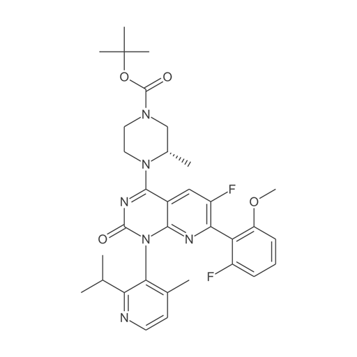 叔丁基(3S)-4-(6-氟-7-(2-氟-6-甲氧基苯基)-1-(2-异丙基-4-甲基吡啶-3-基)-2-氧-1,2-二氢吡啶并[2,3-d]嘧啶-4-基)-3-甲基哌嗪-1-甲酸