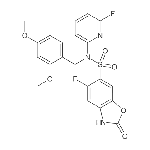 N-(2,4-二甲氧基苄基)-5-氟-N-(6-氟吡啶-2-基)-2-氧代-2,3-二氢苯并[d]噁唑-6-磺酰胺