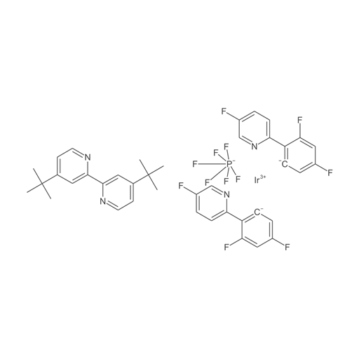 [4,4'-双(1,1-二甲基乙基)-2,2'-联吡啶]双[3,5-二氟-2-(5-氟-2-吡啶基)苯基]六氟磷酸铱