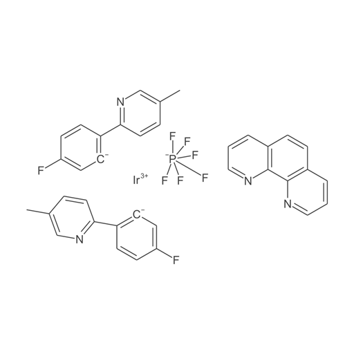 铱(1+), 双[5-氟-2-(5-甲基-2-吡啶基-κN)苯基-κC](1,10-菲咯啉-κN1,κN10)-, (OC-6-13)六氟磷酸盐(1-)
