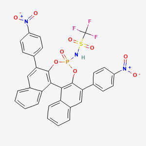 N-((11bR)-2,6-双(4-硝基苯基)-4-氧代萘并[2,1-d:1',2'-f][1,3,2]二氧杂膦-4-基)-1,1,1-三氟甲烷