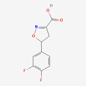 5-(3,4-二氟苯基)-4,5-二氢-1,2-噁唑-3-羧酸