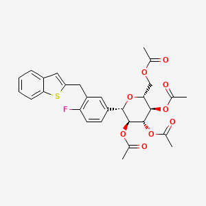 (1S)-1,5-脱水-1-c-[3-(苯并[b]噻吩-2-基甲基)-4-氟苯基]-d-山梨糖醇 2,3,4,6-四乙酸酯