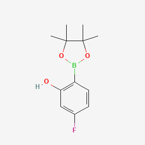 5-氟-2-(4,4,5,5-四甲基-1,3,2-二氧硼杂环戊烷-2-基)苯酚