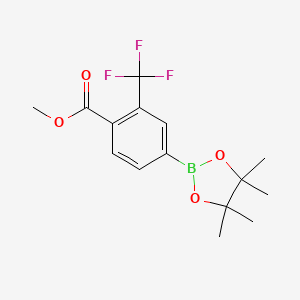 4-(4,4,5,5-四甲基-1,3,2-二氧硼戊烷-2-基)-2-(三氟甲基)苯甲酸甲酯