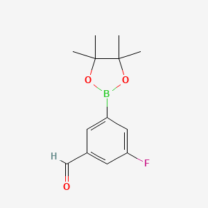 3-氟-5-(4,4,5,5-四甲基-1,3,2-二氧杂硼环戊烷-2-基)苯甲醛