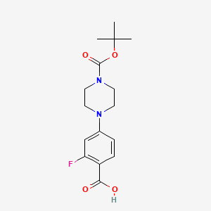 4-(4-(叔丁氧基羰基)哌嗪-1-基)-2-氟苯甲酸