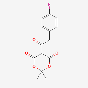 5-(2-(4-氟苯基)乙酰基)-2,2-二甲基-1,3-二噁烷-4,6-二酮