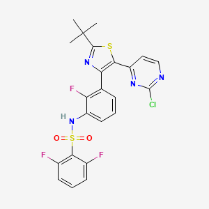N-(3-(2-(叔丁基)-5-(2-氯嘧啶-4-基)噻唑-4-基)-2-氟苯基)-2,6-二氟苯磺酰胺
