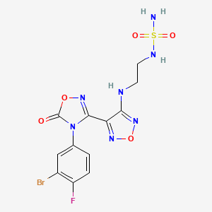 N-[2-[[4-[4-(3-溴-4-氟苯基)-4,5-二氢-5-氧代-1,2,4-噁二唑-3-基]-1,2,5-噁二唑-3-基]氨基]乙基]磺酰胺