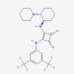 3-(((3,5-双(三氟甲基)苯基)氨基)-4-((((1R,2R)-2-(哌啶-1-基)环己基)氨基)环丁-3-烯-1,2-二酮