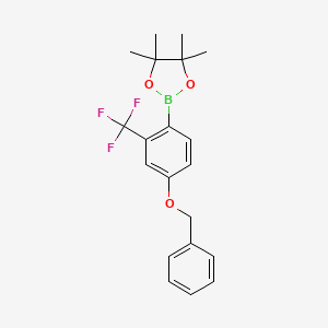 2-(4-(苄氧基)-2-(三氟甲基)苯)-4,4,5,5-四甲基-1,3,2-二氧杂硼烷