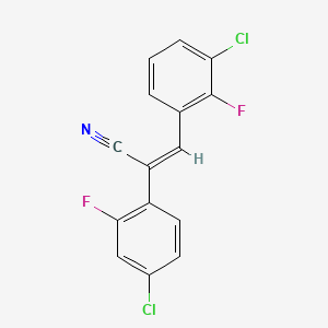 (Z)-3-(3-氯-2-氟苯基)-2-(4-氯-2-氟苯基)-2-丙烯腈