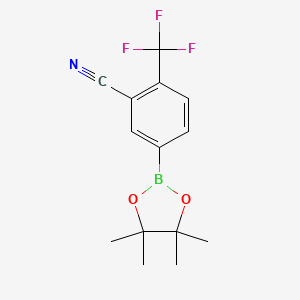 5-(4,4,5,5-四甲基-1,3,2-二氧硼戊环-2-基)-2-(三氟甲基)苯腈