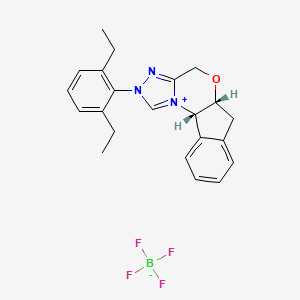 (5aR,10bS)-2-(2,6-二乙基苯基)-5a,10b-二氢-4H,6H-茚并[2,1-b][1,2,4]三唑[4,3-d][1,4]噁嗪-2-鎓四氟硼酸盐