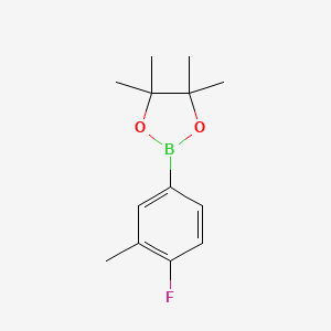 2-(4-氟-3-甲基苯基)-4,4,5,5-四甲基-1,3,2-二氧杂硼杂环戊烷