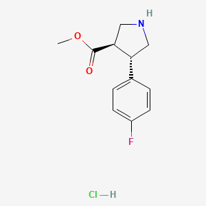 反式-4-(4-氟苯基)吡咯烷-3-甲酸甲酯盐酸盐