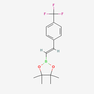 (E)-4,4,5,5-四甲基-2-(4-(三氟甲基)苯乙烯基)-1,3,2-二氧硼戊环