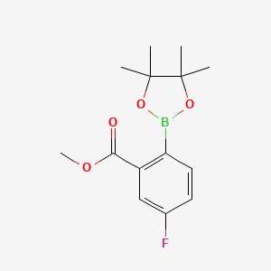 5-氟-2-(4,4,5,5-四甲基-1,3,2-二氧杂环戊硼烷-2-基)苯甲酸甲酯