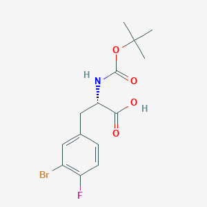 (S)-3-(3-溴-4-氟苯基)-2-(叔丁氧羰基)氨基)丙酸