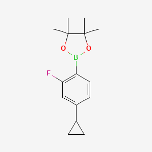 2-(4-环丙基-2-氟苯基)-4,4,5,5-四甲基-1,3,2-二氧硼烷