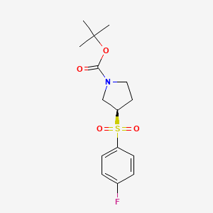 (R)-3-((4-氟苯基)磺酰基)吡咯烷-1-羧酸叔丁酯