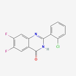 2-(2-氯苯基)-6,7-二氟喹唑啉-4(3H)-酮
